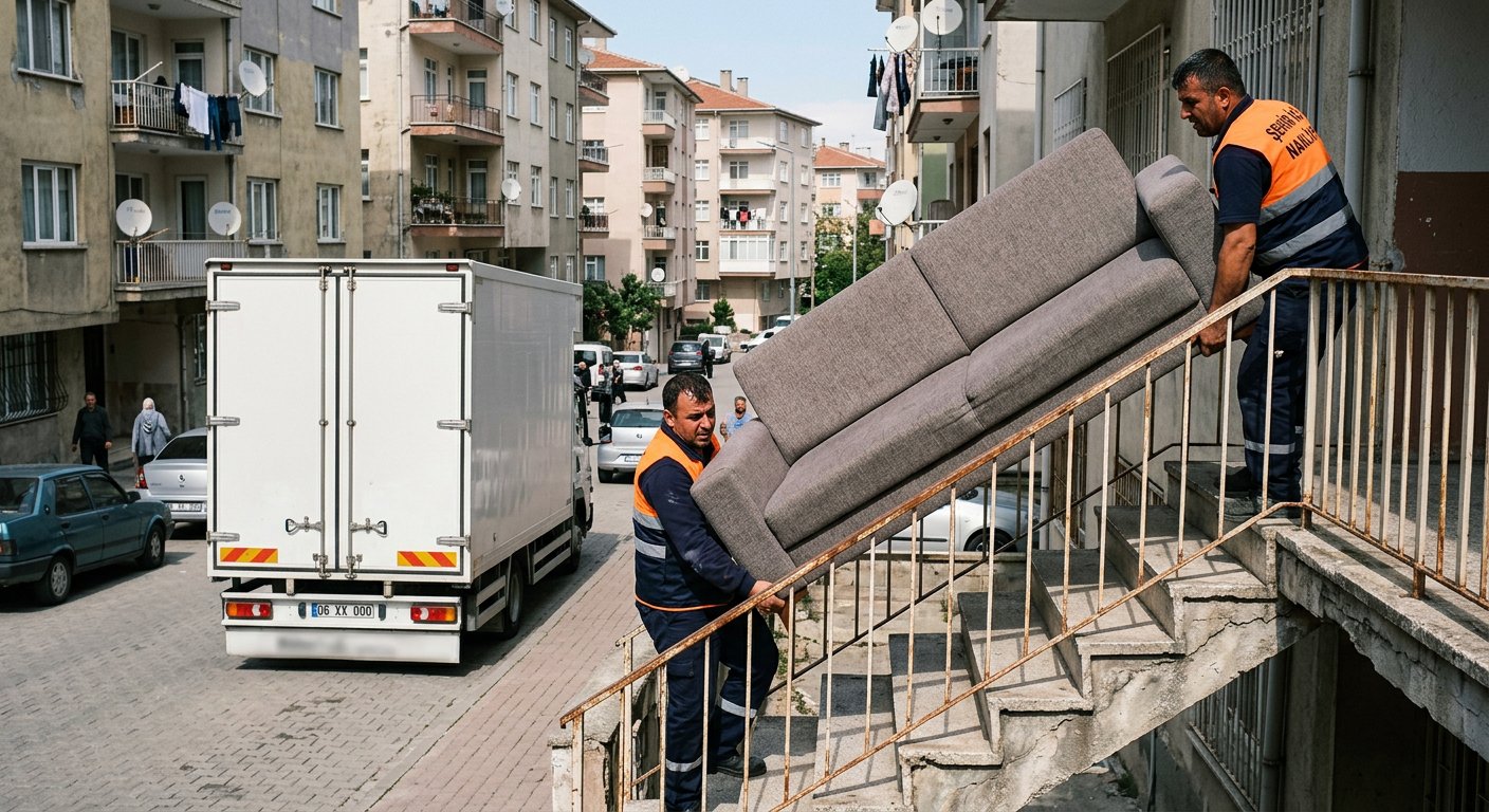 Süleymanpaşa Asansörlü Nakliye çalışma aşaması 4